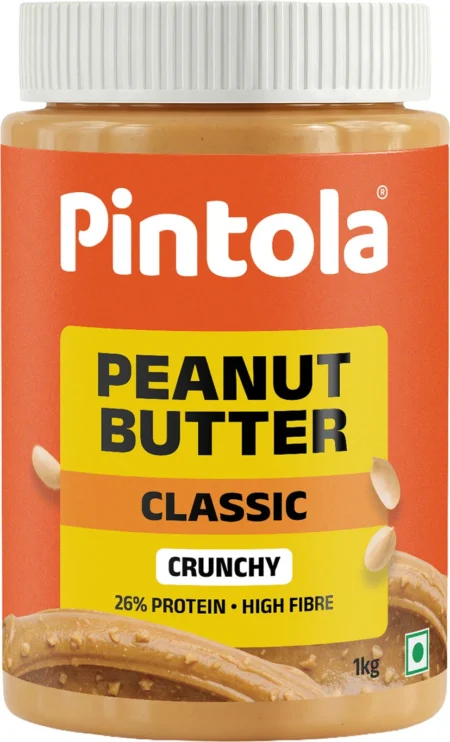 Pintola Classic Peanut Butter American Recipe (Crunchy) | 1 kg