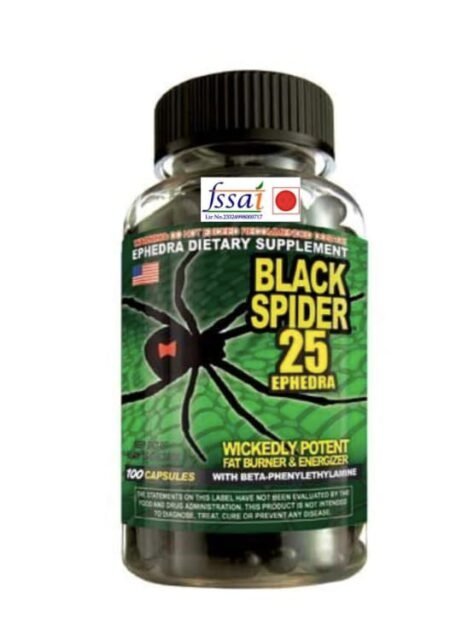 Cloma Phar Original Black Spider 25 Fat Burner - 100 VEG Capsules
