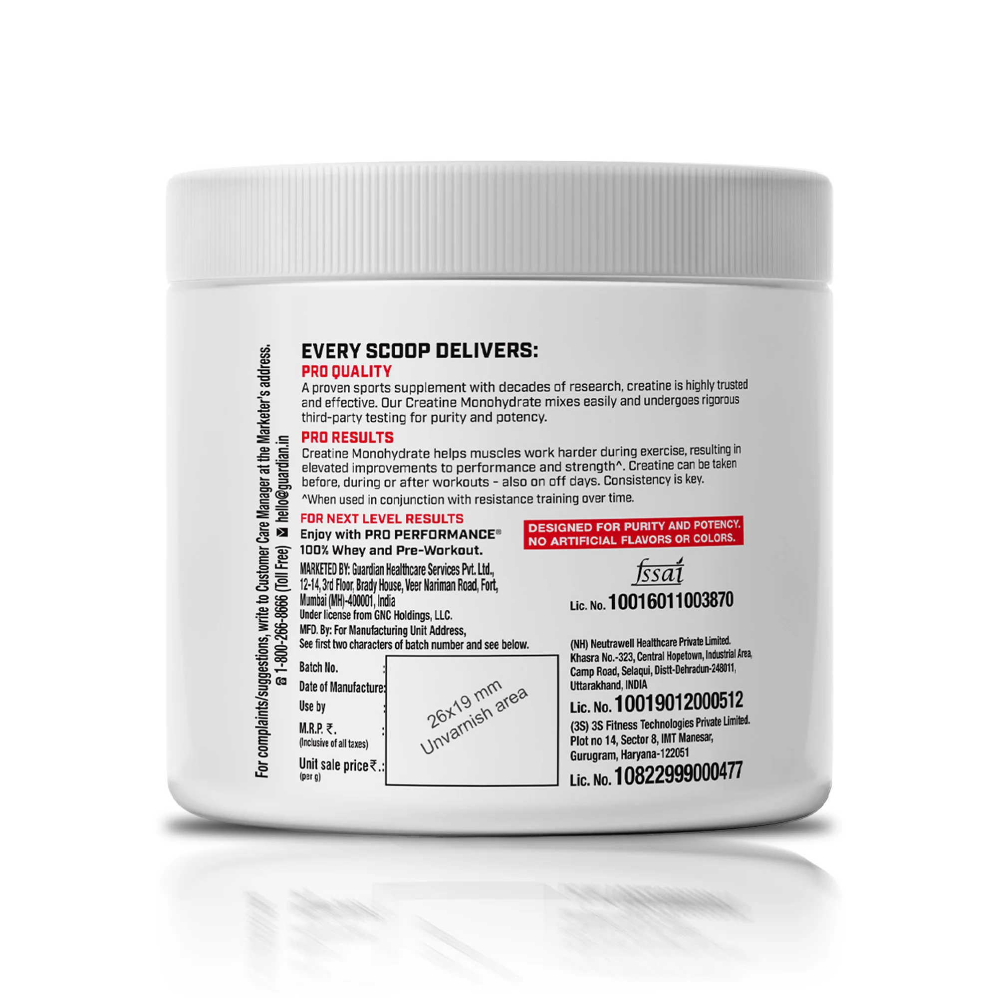 GNC Pro Creatine 100gm - Image 2