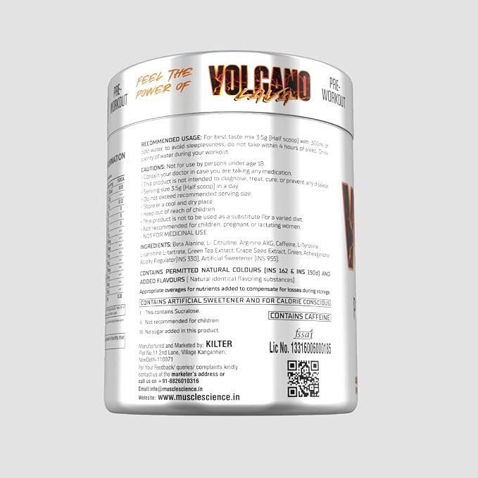 Muscle Science Volcano Pre Workout | 42 Servings - Image 3