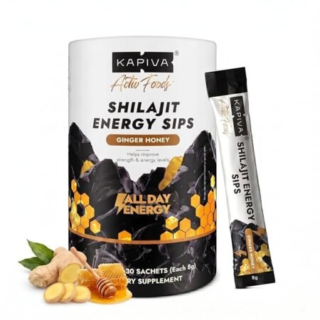 Kapiva Shilajit Energy Sips | 30 Sachets