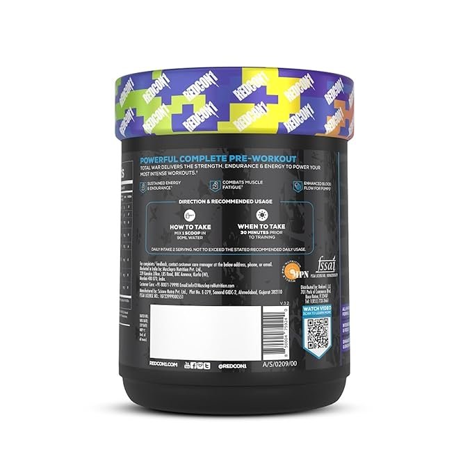 Redcon1 Total War - Pre Workout | 60 Servings - Image 3