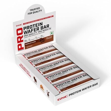 GNC Protein Wafer Bar l Pack of 10 | Healthy & Tasty Bites l 10g