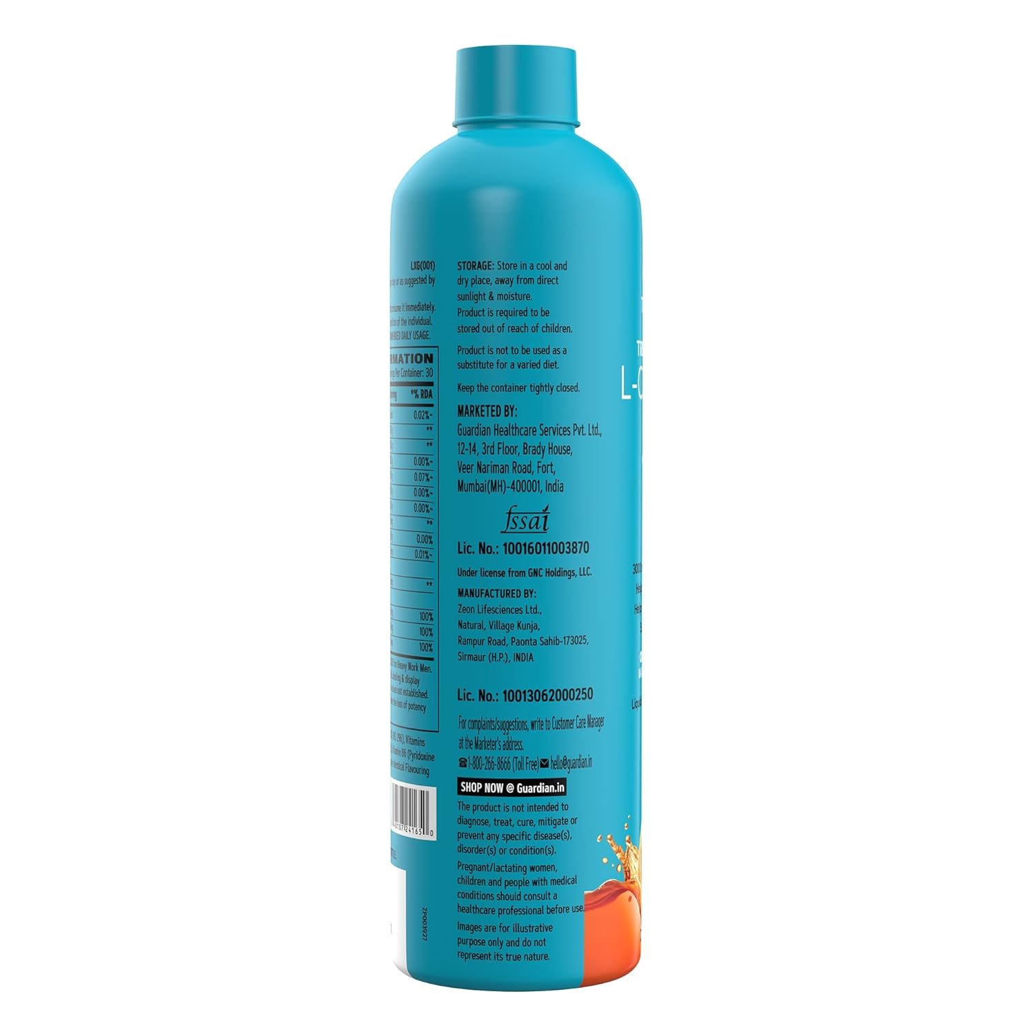GNC L-Carnitine (Liquid) 3000MG | 450 ML | 30 Servings - Image 3