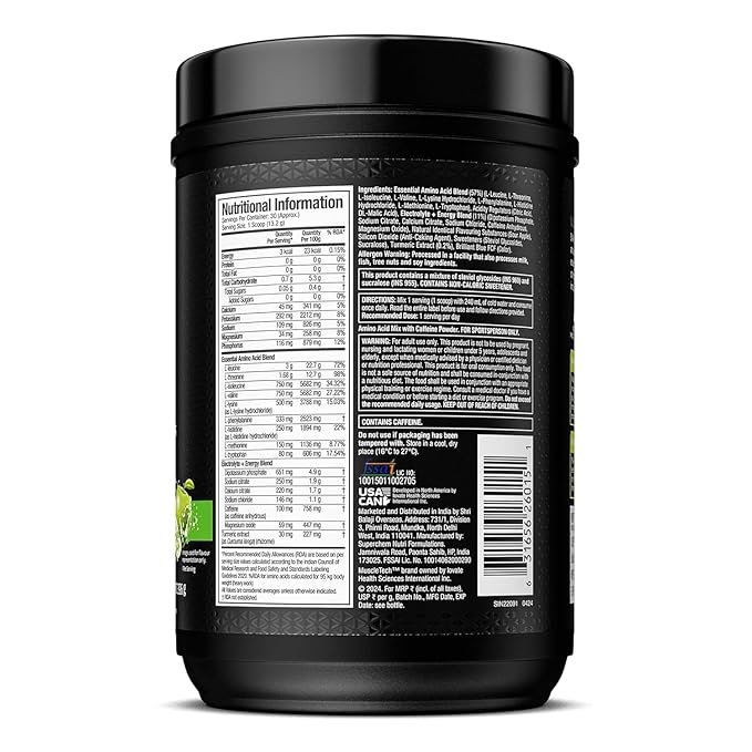 MuscleTech Eaa + Energy | Essential Amino Acids + 100Mg Caffeine | Replenish Electrolytes | Ultimate Recovery 7.4 grams Eaa | 4.5 grams Bcaa | 3 grams Leucine | 30 Servings - Image 2