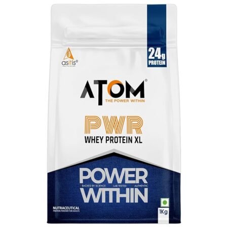 AS-IT-IS ATOM PWR Whey XL - Powered 24g Protein | 1kg