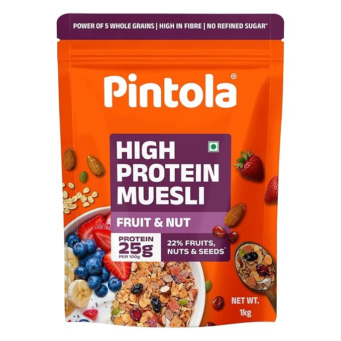 Pintola 25g High Protein Muesli | Fruit & Nut | 1kg