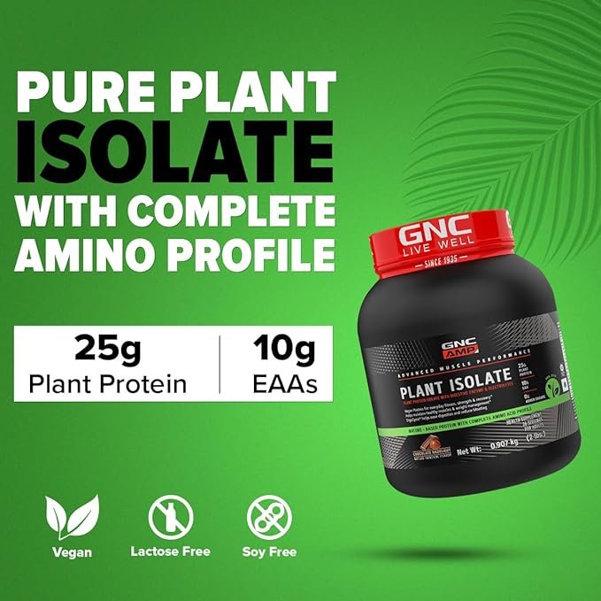 GNC AMP Plant Isolate Protein | 2 lbs | 26 Servings| - Image 2
