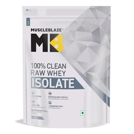 MuscleBlaze Clean Raw Whey Protein Isolate | 2KG