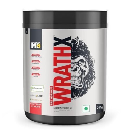 MuscleBlaze Pre Workout WrathX Powder | 20 Servings