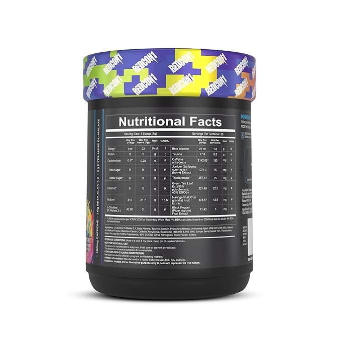 Redcon1 Total War - Pre Workout | 60 Servings - Image 2
