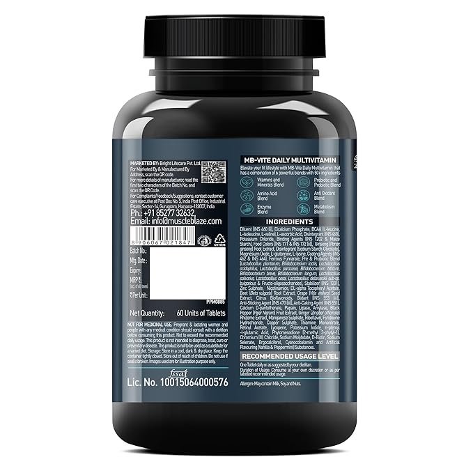 MuscleBlaze Multivitamin | 60 Tablets - Image 3