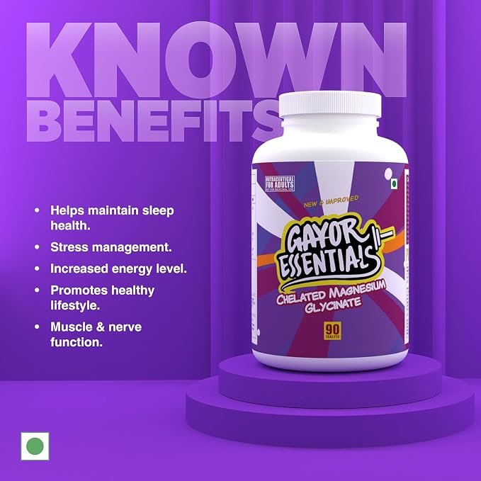 Gayor Essentials Magnesium Glycinate Tablets | 90 Tablets - Image 2