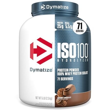 Dymatize Nutrition ISO100 Hydrolyzed Whey Protein Isolate | 2.27KG/5LB | Gourmet Chocolate
