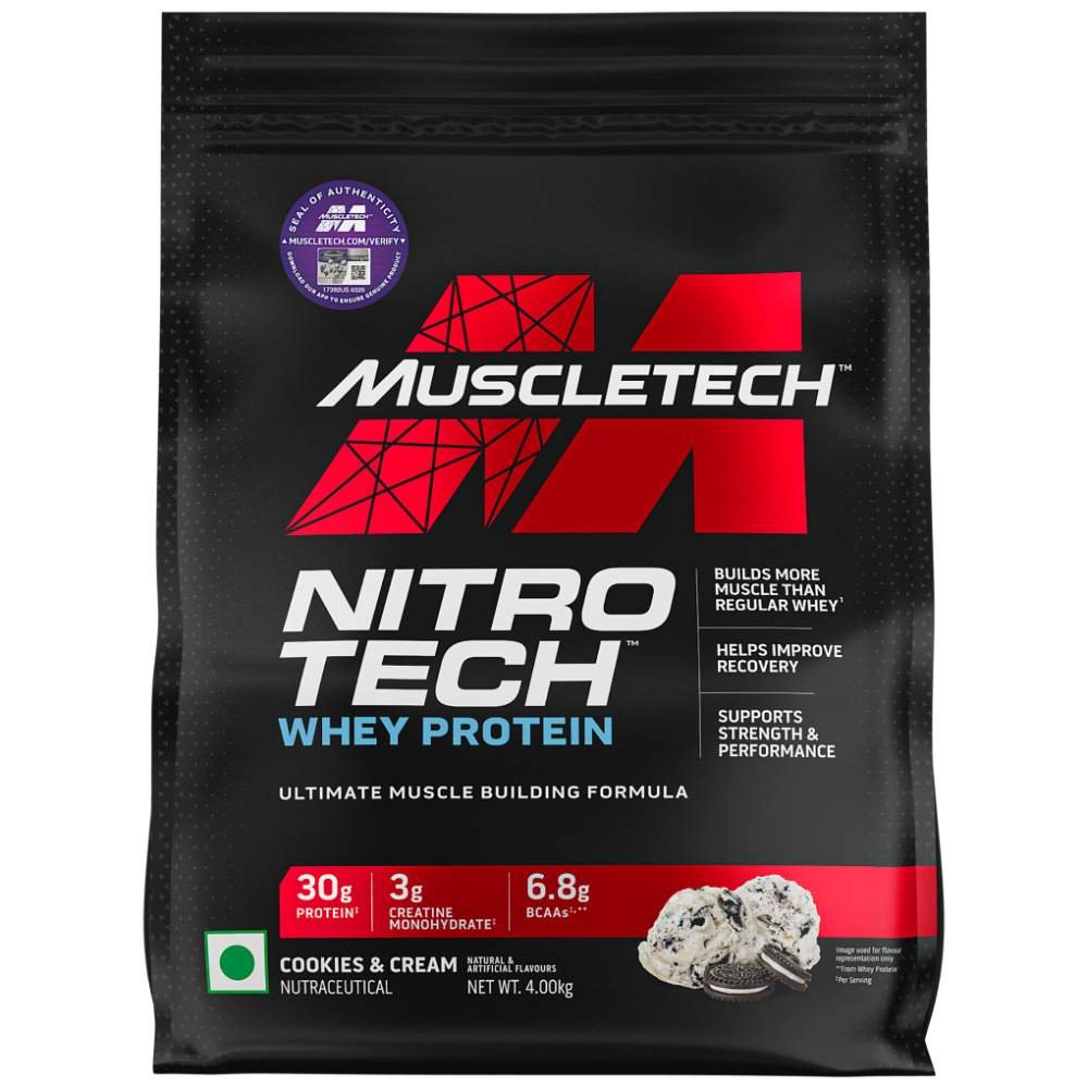 MuscleTech NitroTech Whey Protein | 4 kg (8.8 lb)