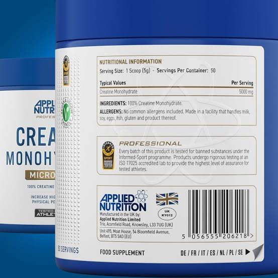Applied Nutrition Creatine - 250gm - Image 3