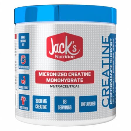 JACK'S Nutrition Micronized Creatine Monohydrate - 83 Servings