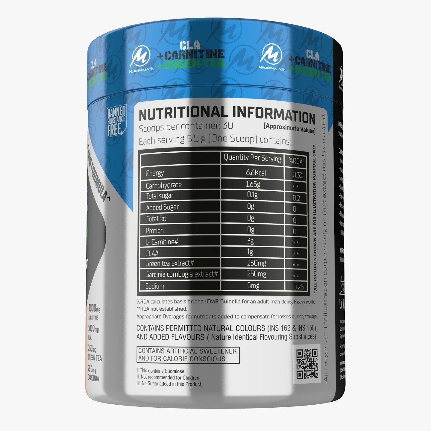 Muscle Metabolix CLA + Carnitine - Powder - Image 2