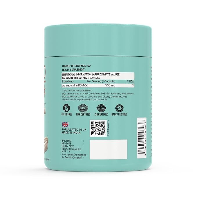NutriBurst Aswagandha KSM 66 ( 500mg ) - Image 2