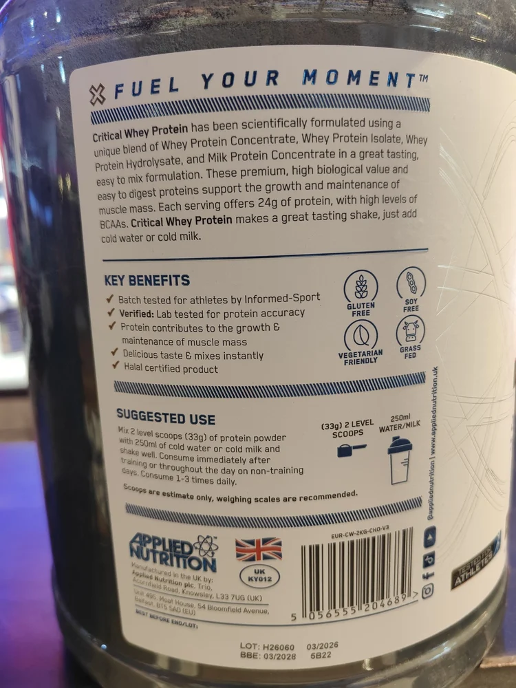 Applied Nutrition critical whey 5lbs - Image 2